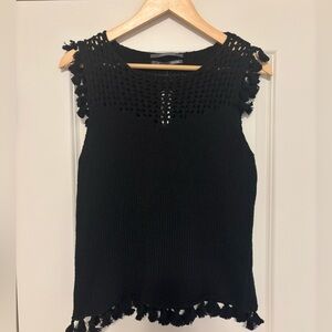 NWT Beachy Black Anthropologie Sweater Top